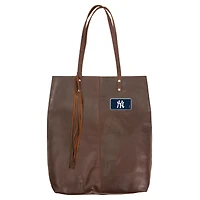 Brown New York Yankees Color Logo Plate Mee Canyon Tote