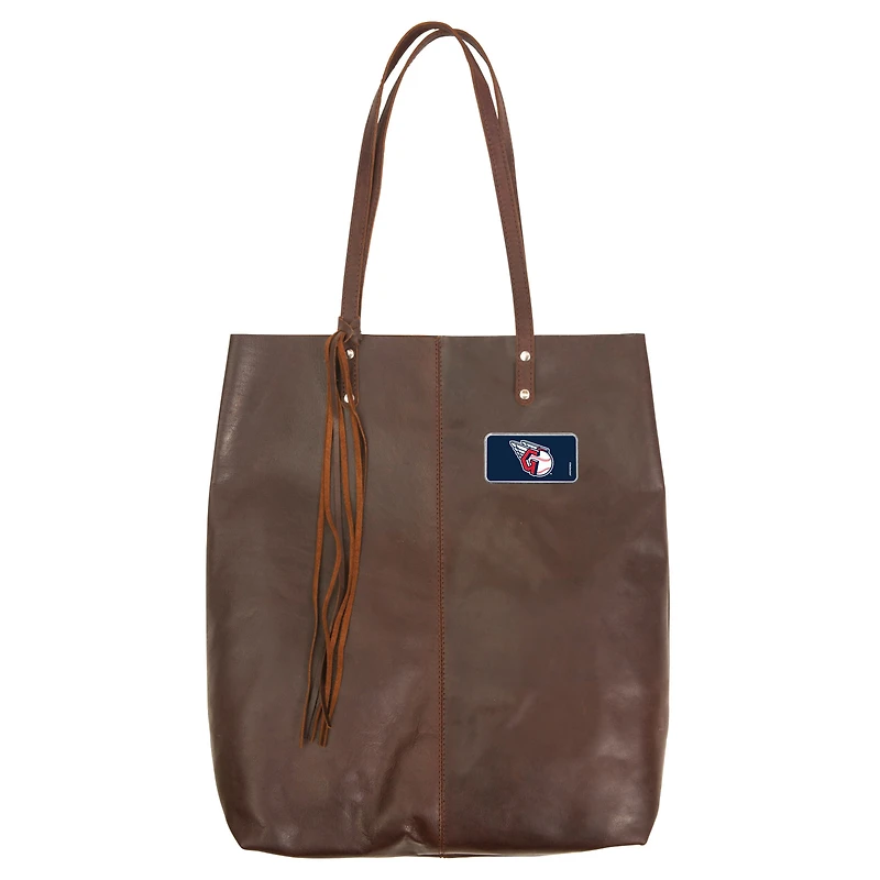 Brown Cleveland Guardians Color Logo Plate Mee Canyon Tote