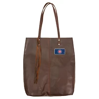 Brown Chicago Cubs Color Logo Plate Mee Canyon Tote