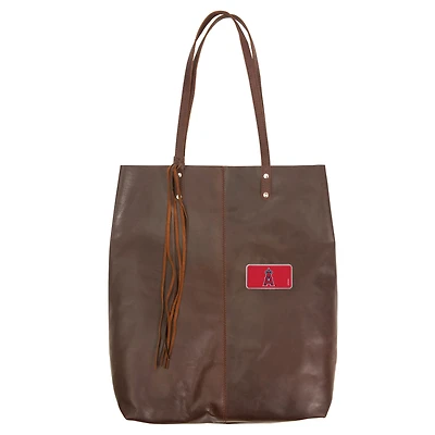 Brown Los Angeles Angels Color Logo Plate Mee Canyon Tote