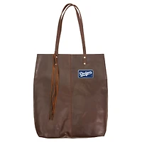 Brown Los Angeles Dodgers Color Logo Plate Mee Canyon Tote