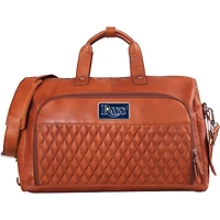 Tan Tampa Bay Rays Color Logo Plate Bell Canyon Zurich Leather Duffel