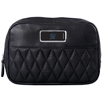 Black Miami Marlins Color Logo Plate Brea Canyon Zurich Leather Cross Body Bag