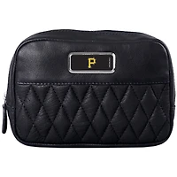 Black Pittsburgh Pirates Color Logo Plate Brea Canyon Zurich Leather Cross Body Bag
