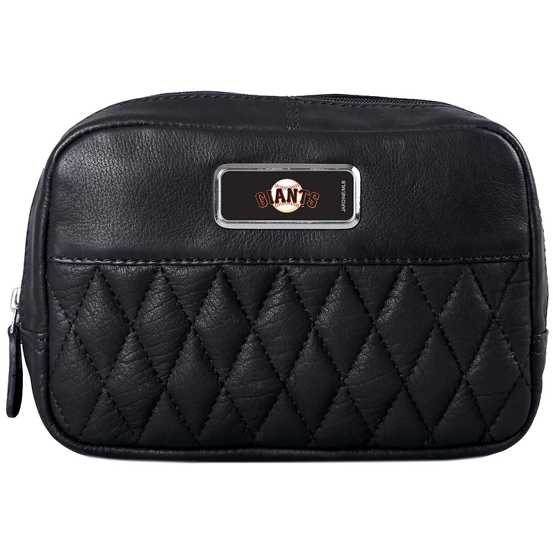 Black San Francisco Giants Color Logo Plate Brea Canyon Zurich Leather Cross Body Bag