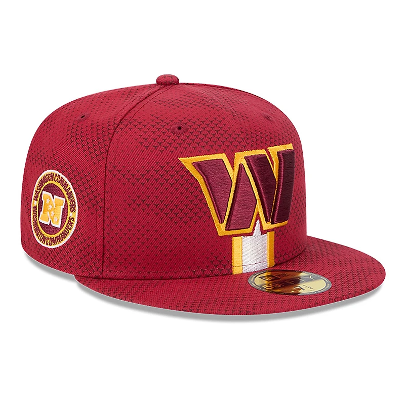Men's New Era  Burgundy Washington Commanders 2024 Sideline 59FIFTY Fitted Hat