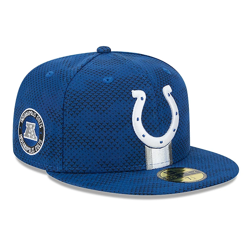 Men's New Era Royal Indianapolis Colts 2024 Sideline 59FIFTY Fitted Hat