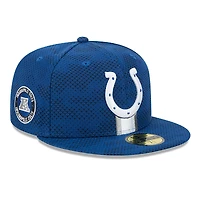Men's New Era Royal Indianapolis Colts 2024 Sideline 59FIFTY Fitted Hat