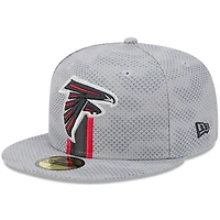Men's New Era Gray Atlanta Falcons 2024 Sideline 59FIFTY Fitted Hat