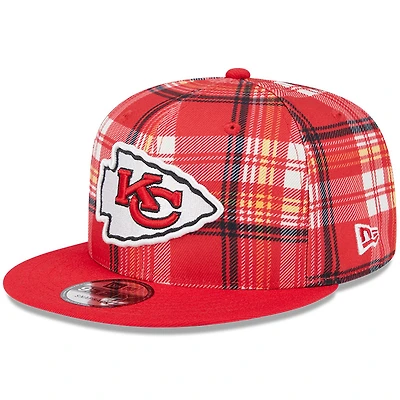 Men's New Era Red Kansas City Chiefs 2024 Sideline Statement 9FIFTY Snapback Hat