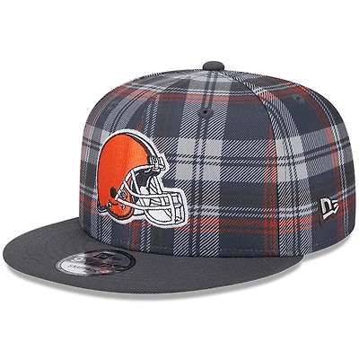 Men's New Era Gray Cleveland Browns 2024 Sideline Statement 9FIFTY Snapback Hat