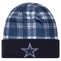 Men's New Era  Navy Dallas Cowboys Sideline Statement Cuffed Knit Hat