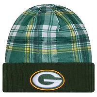 Men's New Era  Green Green Bay Packers Sideline Statement Cuffed Knit Hat