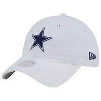 Women's New Era White Dallas Cowboys Main 9TWENTY Adjustable Hat