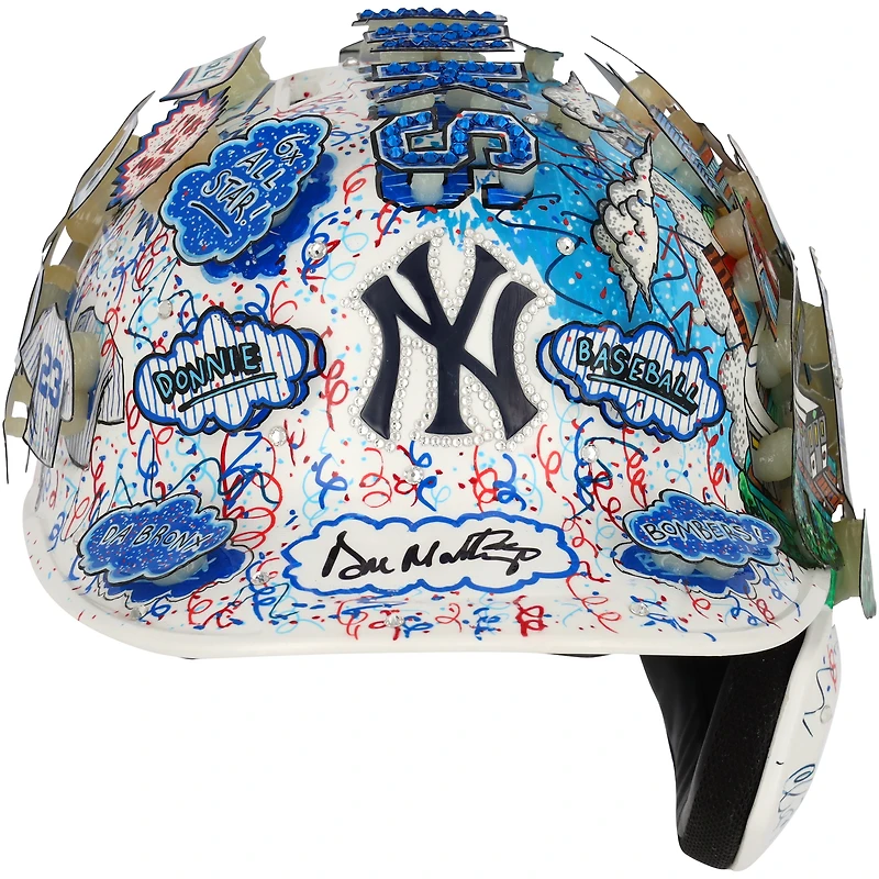 Don Mattingly New York Yankees Autographed Alternate Chrome Rawlings Mach Pro Replica Batting Helmet - Fanatics Exclusive - Art by Charles Fazzino - GL68085476
