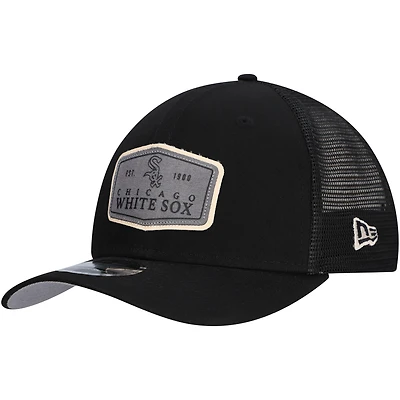 Men's New Era Black Chicago White Sox Labeled 9SEVENTY Stretch-Snap Adjustable Hat