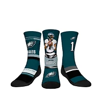 Youth Rock Em Socks Jalen Hurts Philadelphia Eagles 3-Pack Crew Sock Set