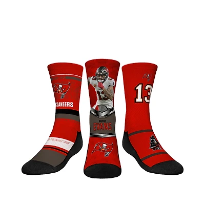 Youth Rock Em Socks Mike Evans Tampa Bay Buccaneers 3-Pack Crew Sock Set