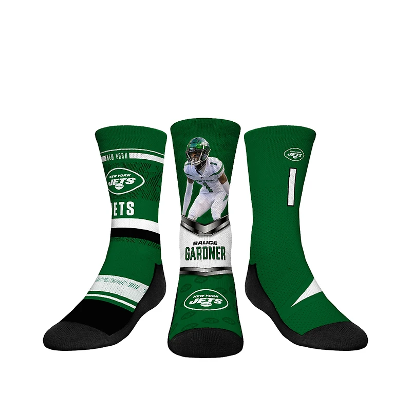 Youth Rock Em Socks Ahmad Sauce Gardner New York Jets 3-Pack Crew Sock Set