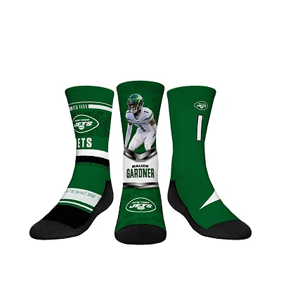 Youth Rock Em Socks Ahmad Sauce Gardner New York Jets 3-Pack Crew Sock Set