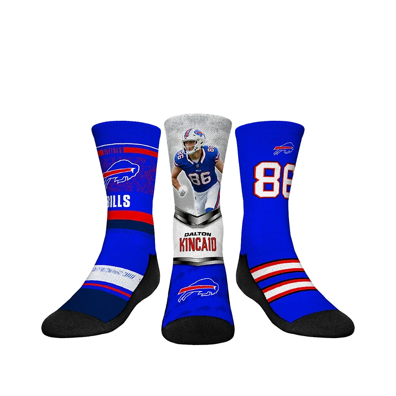 Youth Rock Em Socks Dalton Kincaid Buffalo Bills 3-Pack Crew Sock Set