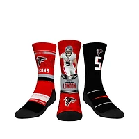 Youth Rock Em Socks Drake London Atlanta Falcons 3-Pack Crew Sock Set