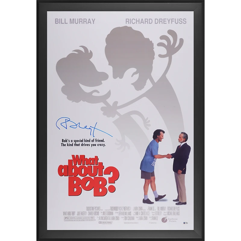 Richard Dreyfuss What About Bob? Autographed Framed 30" x 40" Movie Poster - BAS