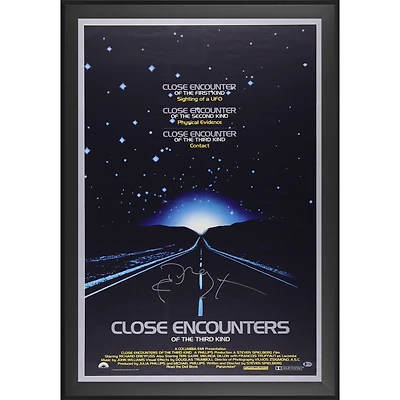 Richard Dreyfuss Close Encounters Of The Third Kind Autographed Framed 30" x 40" Movie Poster - BAS