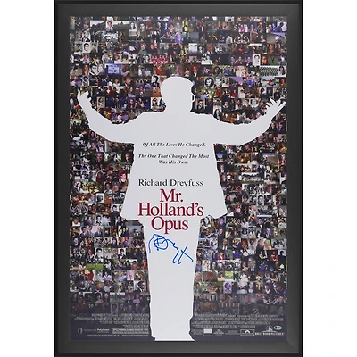 Richard Dreyfuss Mr. Holland's Opus Autographed Framed 30" x 40" Movie Poster - BAS