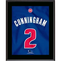 Cade Cunningham Detroit Pistons 10.5" x 13" Jersey Number Sublimated Player Plaque