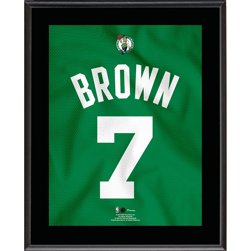 Jaylen Brown Boston Celtics 10.5" x 13" Jersey Number Sublimated Player Plaque