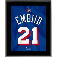 Joel Embiid Philadelphia 76ers 10.5" x 13" Jersey Number Sublimated Player Plaque