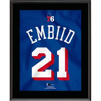 Joel Embiid Philadelphia 76ers 10.5" x 13" Jersey Number Sublimated Player Plaque