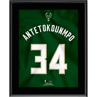 Giannis Antetokounmpo Milwaukee Bucks 10.5" x 13" Jersey Number Sublimated Player Plaque