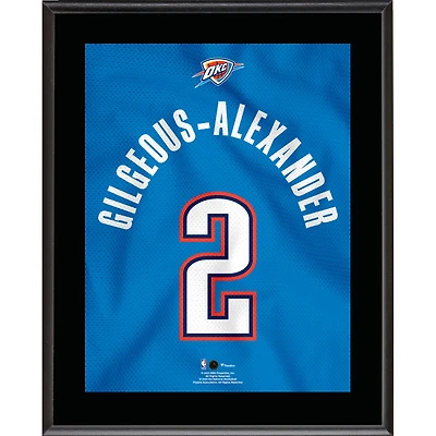 Shai Gilgeous-Alexander Oklahoma City Thunder 10.5" x 13" Jersey Number Sublimated Player Plaque