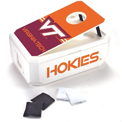 White Virginia Tech Hokies 40-Can Cornhole Cooler