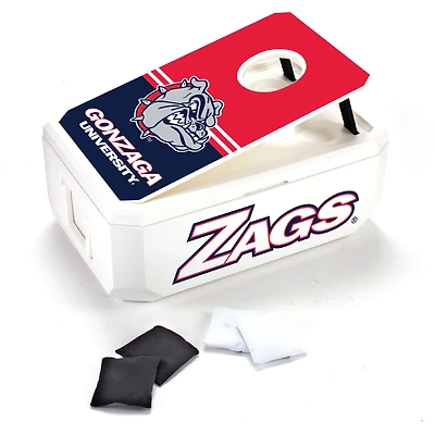 White Gonzaga Bulldogs 40-Can Cornhole Cooler