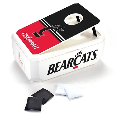 White Cincinnati Bearcats 40-Can Cornhole Cooler
