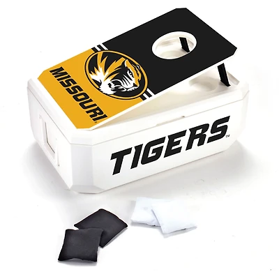 White Missouri Tigers 40-Can Cornhole Cooler