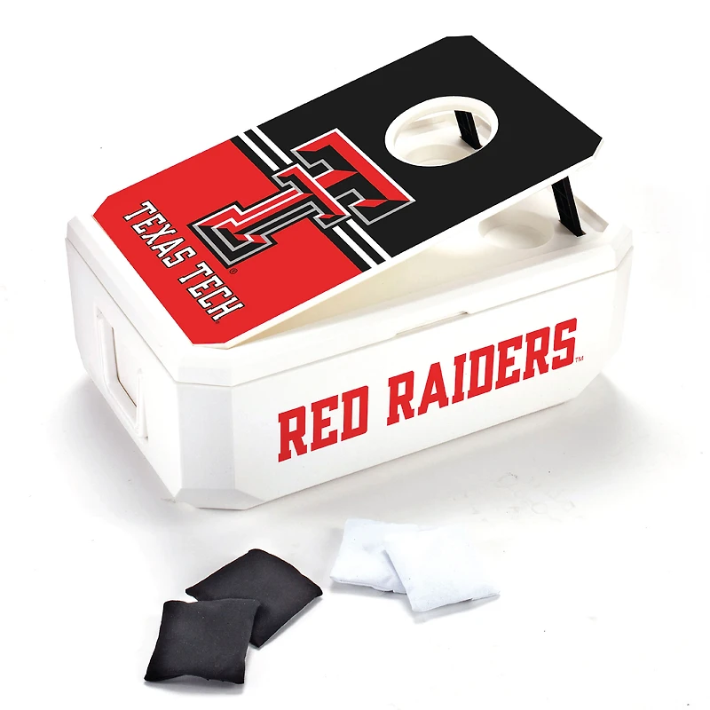 White Texas Tech Red Raiders 40-Can Cornhole Cooler