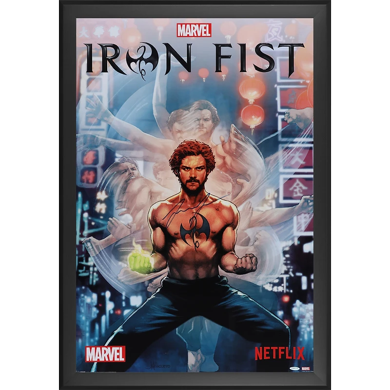 Finn Jones Iron Fist Autographed Framed 24" x 36" Poster - Limited Edition of 100 - UDA