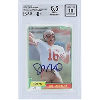 Joe Montana San Francisco 49ers Autographed 1981 Topps #216 Beckett Fanatics Witnessed Authenticated /10 Rookie Card