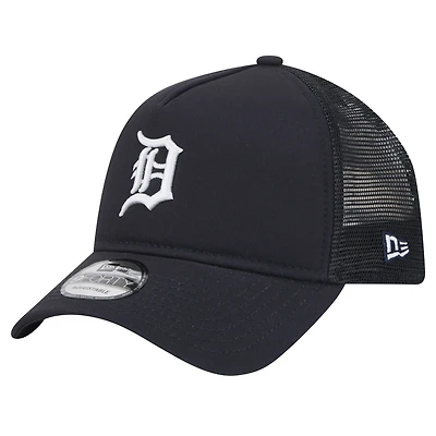 Men's New Era Navy Detroit Tigers 9FORTY A-Frame Trucker Adjustable Hat