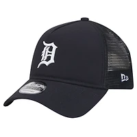 Men's New Era Navy Detroit Tigers 9FORTY A-Frame Trucker Adjustable Hat