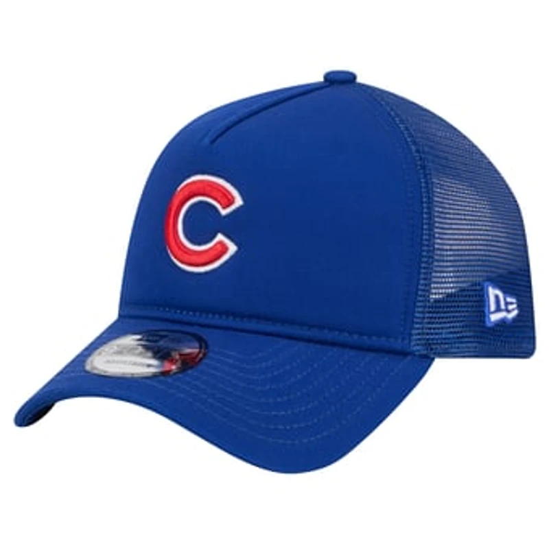 Men's New Era Royal Chicago Cubs 9FORTY A-Frame Trucker Adjustable Hat