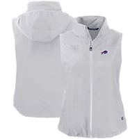 Women's Cutter & Buck Gray Buffalo Bills Primary Mark Charter Eco Full-Zip Vest