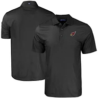 Men's Cutter & Buck Black Arizona Cardinals  Big & Tall Pike Eco Tonal Geo Print Stretch Recycled Polo