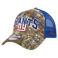 Men's New Era Realtree Camo/Royal New York Giants Active Camo 9FORTY A-Frame Adjustable Hat