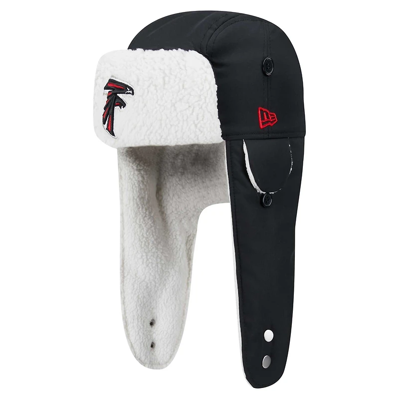 Men's New Era Black Atlanta Falcons Sherpa Trapper Hat