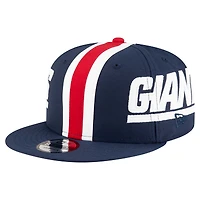 Men's New Era Navy New York Giants Throwback Helmet 9FIFTY Snapback Hat